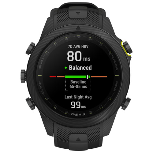 Garmin MARQ Athlete (Gen 2) Carbon Edition 48mm Bluetooth Running Smartwatch - Black