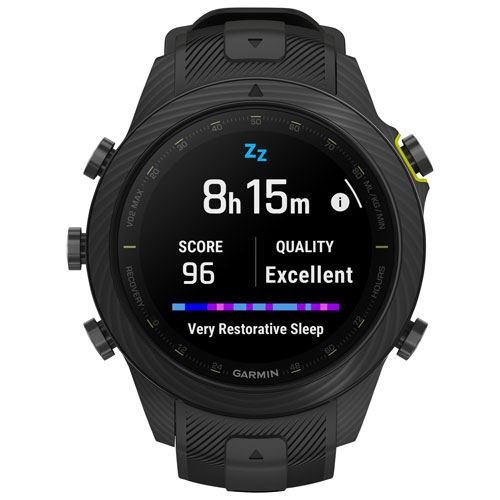 Garmin MARQ Athlete (Gen 2) Carbon Edition 48mm Bluetooth Running Smartwatch - Black