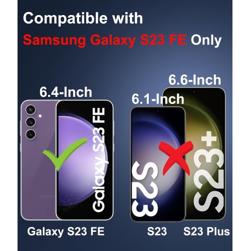 XCRS Slim Shockproof Crystal Acrylic Cover with Complete overall Protection, bumper and reinforced edges case for Samsung Galaxy S23 FE 5G 2023