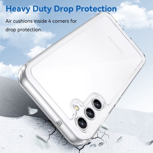 XCRS Slim Shockproof Crystal Acrylic Cover with Complete overall Protection, bumper and reinforced edges case for Samsung Galaxy S23 FE 5G 2023