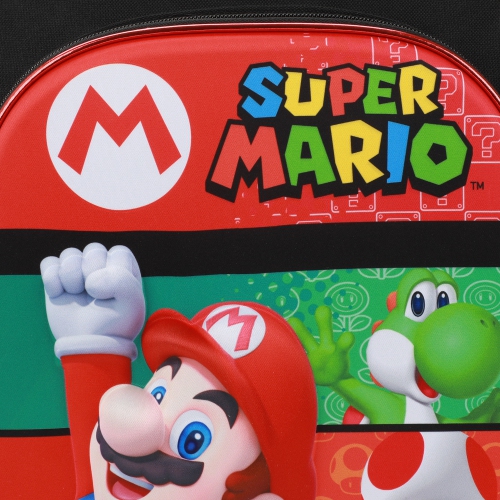 Super Mario Bros. Logo Characters 16" Kids Backpack