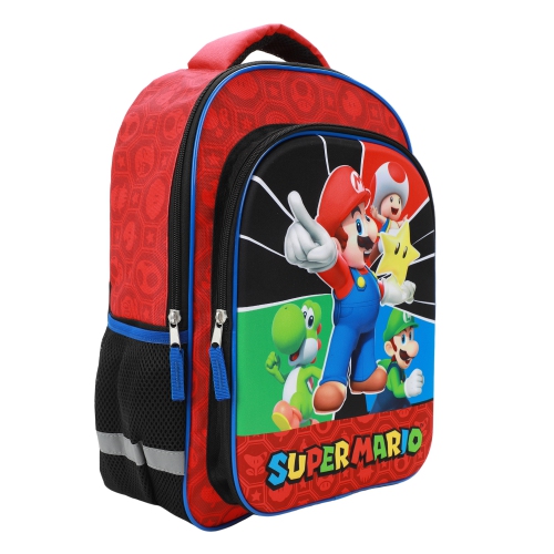 Super Mario Bros. Super Star Characters 16" Kids Backpack