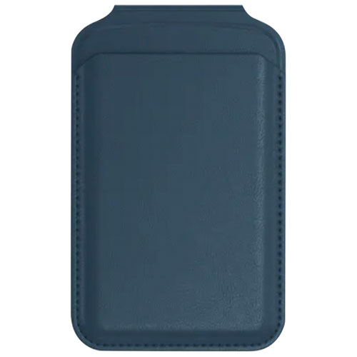 Satechi Vegan-Leather Magnetic Wallet Stand with MagSafe - Blue