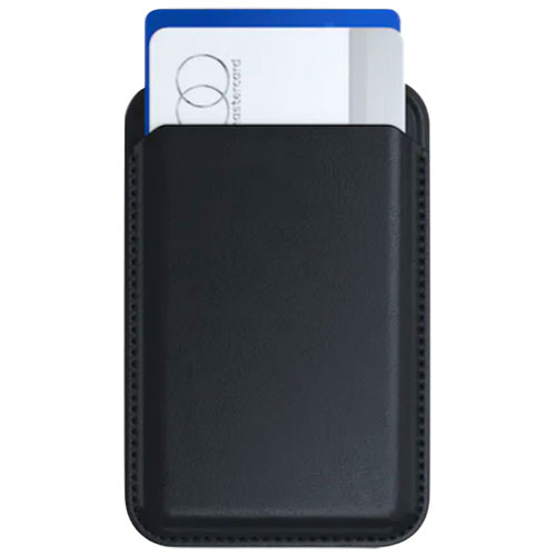 Satechi Vegan-Leather Magnetic Wallet Stand with MagSafe - Black