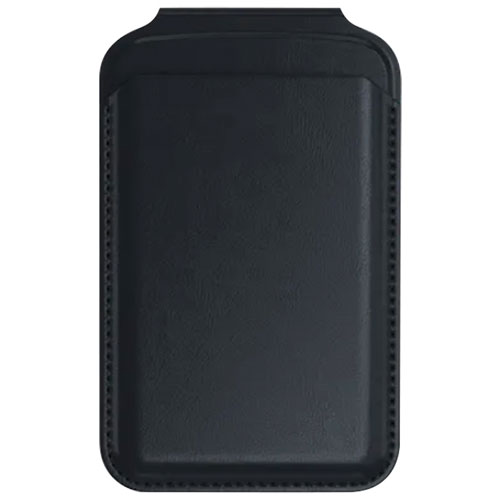 Satechi Vegan-Leather Magnetic Wallet Stand with MagSafe - Black