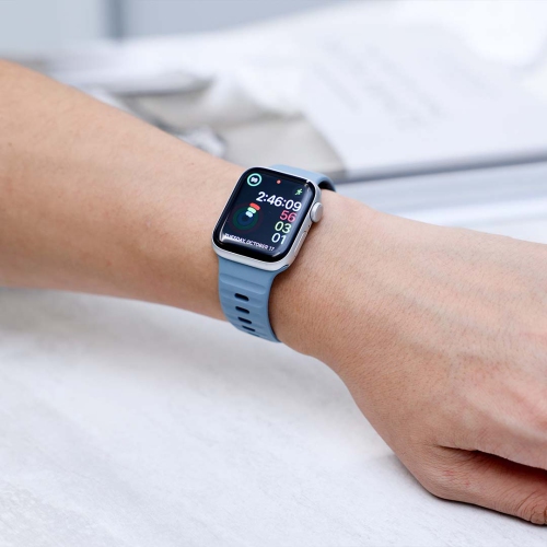 Band & Bezel Sporty Apple Watch Band - Premium FKM Apple Watch Bands, iWatch Bands - Apple Watch Strap for all Sizes Watch Series 9 Ultra 8 7 6 5 4 3