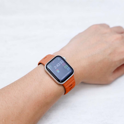 Band & Bezel Sporty Apple Watch Band - Premium FKM Apple Watch Bands, iWatch Bands - Apple Watch Strap for all Sizes Watch Series 9 Ultra 8 7 6 5 4 3