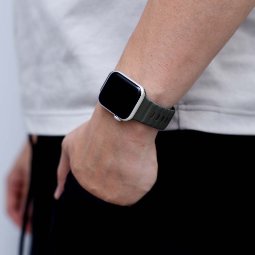 Band & Bezel Sporty Apple Watch Band - Premium FKM Apple Watch Bands, iWatch Bands - Apple Watch Strap for all Sizes Watch Series 9 Ultra 8 7 6 5 4 3