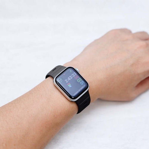 Bracelet et lunette sport Apple Watch - Bracelet Premium FKM Apple Watch, bracelets iWatch - Bracelet Apple Watch pour toutes les tailles Watch