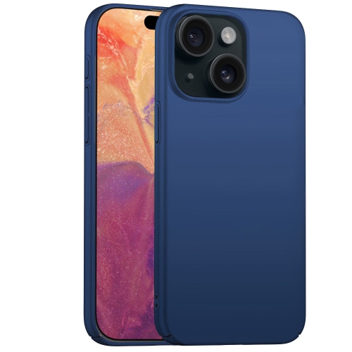 PANDACO Hard Shell Metallic Navy Case for iPhone 15 Plus