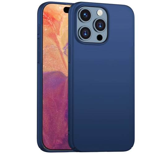 PANDACO Hard Shell Metallic Navy Case for iPhone 15 Pro