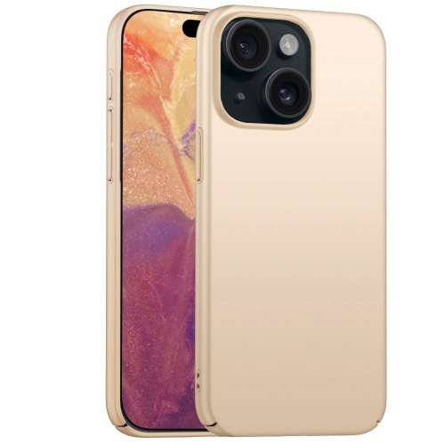 PANDACO Hard Shell Gold Case for iPhone 15 Plus