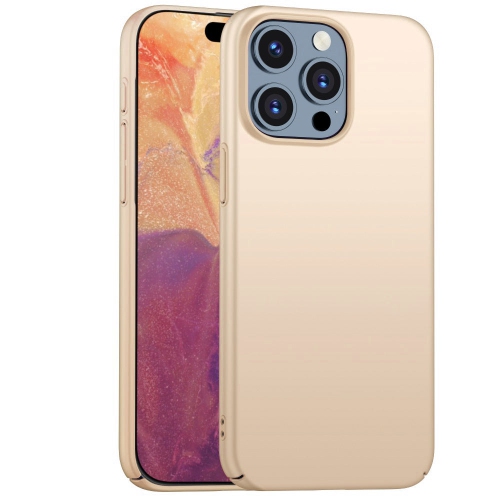 PANDACO Hard Shell Gold Case for iPhone 15 Pro