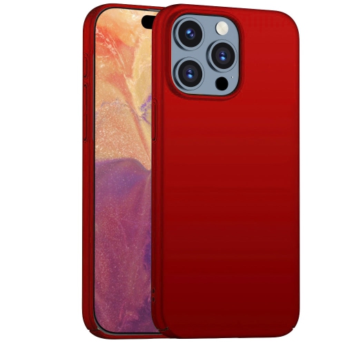 PANDACO Hard Shell Metallic Red Case for iPhone 15 Pro