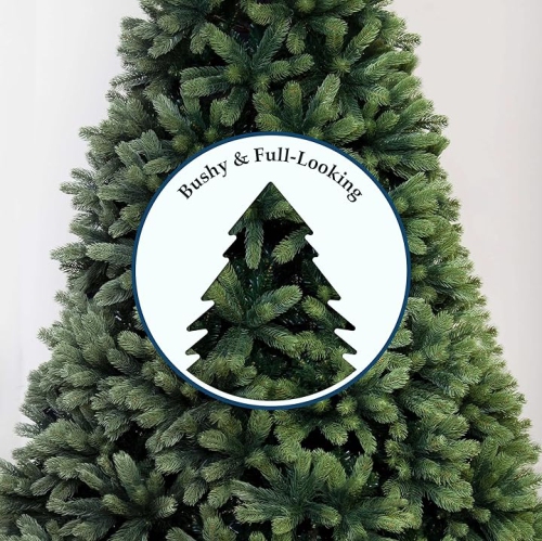 5FT Artificial Christmas Tree, Holiday Xmas Tree Decoration Pine Tree with 500 Branch Tips, Solid Metal Stand included