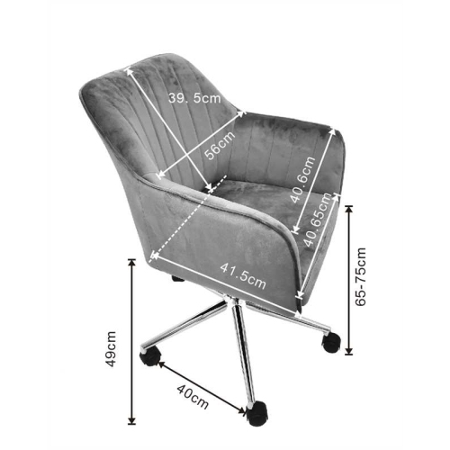 Luxwin Velvet Home Office Chair,Adjustable Mid-Back Computer Chair,Swivel Accent Chair,Ergonomic Armchair Task Desk Chair Conference Chair for