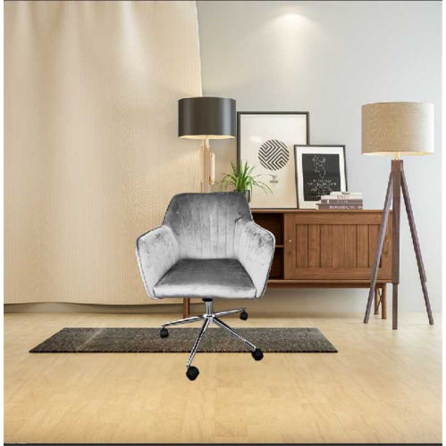 Luxwin Velvet Home Office Chair,Adjustable Mid-Back Computer Chair,Swivel Accent Chair,Ergonomic Armchair Task Desk Chair Conference Chair for