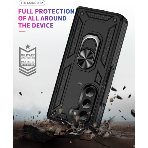 XCRS Dual-Layer Slim Design Armor Protection Cover, Built-in Magnetic Ring with Kickstand Case for Samsung Galaxy Z Fold 5 2023