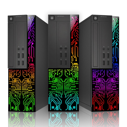 Refurbished - Dell Computer Desktop PC with 22 Inch Monitor, Intel i5 4-Core Processor, 8GB RAM, 256GB SSD, RGB Gaming Keyboard and Mouse, WiFi,