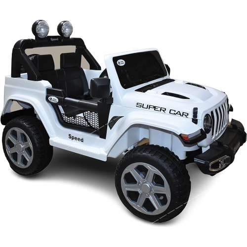 SONICTECK Jeep Style 4x4 Ride on Car 12V Rubber Tires Remote Control
