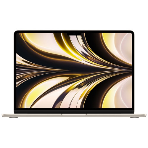 Refurbished -Apple MacBook Air 13.6" w/ Touch ID (2022) -Starlight (Apple M2 Chip / 256GB SSD / 8GB RAM) -En