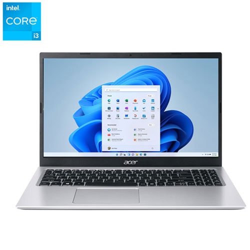 Acer Aspire 3 15.6" Laptop - Silver (Intel Core i3-1115G4/512GB SSD/8GB RAM/Windows 11 Home) by ACER - Refurbished condition - CA$299.99