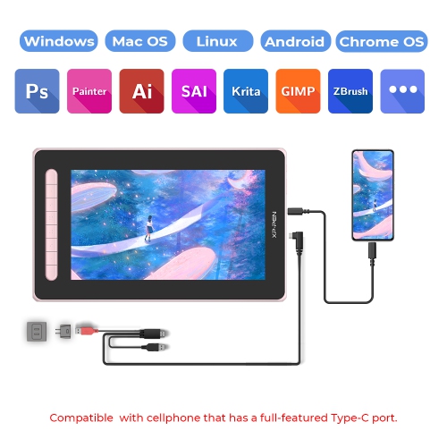 XPPen Artist 12 (Gen 2) Creative Pen Display 11.9'' Drawing Screen