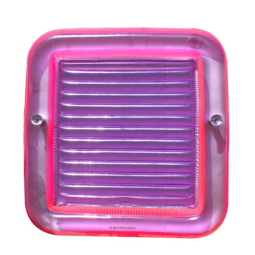 Pink Inflatable Swimming Pool XL Suntan Lounger with Pillows 70"