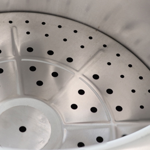 Sunnydaze 21,5 dans un foyer octogonal en acier inoxydable sans fumée avec tisonnier