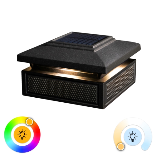 Classy Caps Lumineer Smart Solar Post Cap - 2 pack