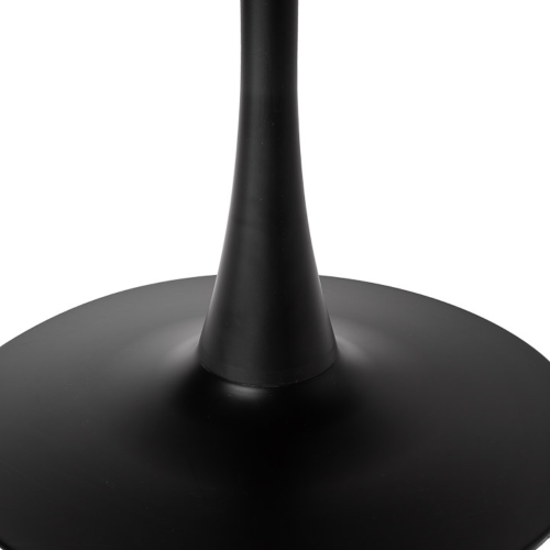 Aykah 39.5 Inch Round Dining Table for 4 - Manufactured Wood Round Table - Saves Space with Metal Pedestal Base for Dining Room, Kitchen, Living Room