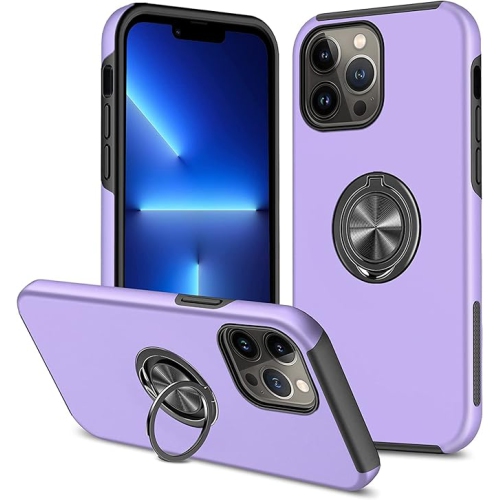 iPhone 15 Pro Max - Shockproof 360 Magnetic Protective Case With Ring Holder, Kick Stand For Apple iPhone 15 Pro Max