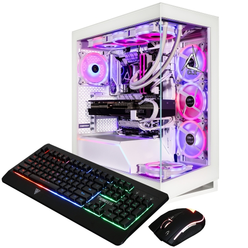 CLX HORUS Gaming Desktop - Liquid Cooled Intel Core i9 14900KF 3.2GHz 24-Core CPU, 64GB DDR5 Memory, GeForce RTX 4090 24GB GDDR6X Graphics, 2TB SSD,