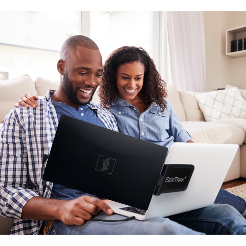 SideTrak Swivel 14" Attachable Portable 1080P Laptop Monitor, USB-C Or Mini HDMI, Black