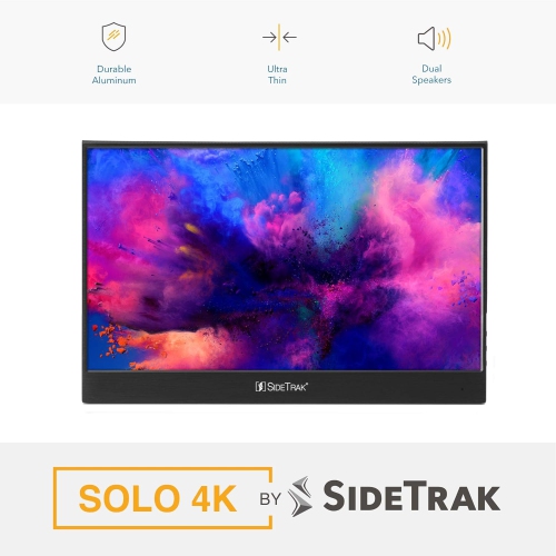 SideTrak Solo 15.6" Freestanding Portable 4K Monitor, USB-C Or Mini HDMI