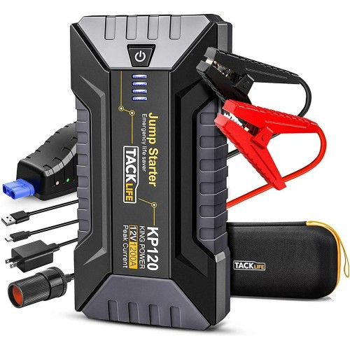 Tacklife 800A Peak 18000mAh Car Jump Starter, Up to 7.0L Gas, 5.5L Diesel  Engine with Long Standby, Quick Charge, 12V Auto Battery Booster, T6 Orange
