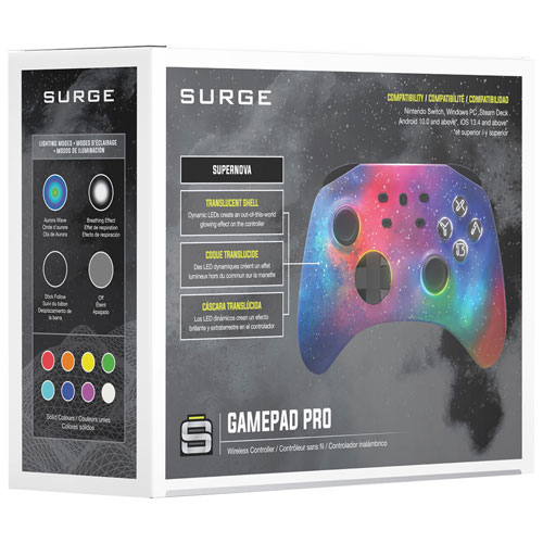 Surge GamePad Pro Wireless Controller for Switch/Switch 2/PC/Steam Deck - Supernova