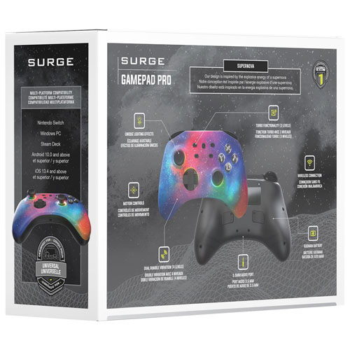Surge GamePad Pro Wireless Controller for Switch/Switch 2/PC/Steam Deck - Supernova