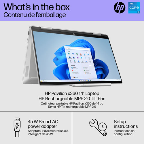 Image 16 of 16.. HP Pavilion x360 14" Touchscreen 2-in-1 Laptop - Silver