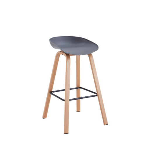 Aykah Willow Bar Stools, Stools Set of 4, Counter Height Stool with Plastic Seat and Metal Legs, Used as Kitchen Stool, Counter Stools, Easy to