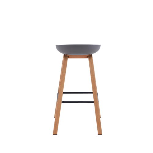 Aykah Willow Bar Stools, Stools Set of 4, Counter Height Stool with Plastic Seat and Metal Legs, Used as Kitchen Stool, Counter Stools, Easy to