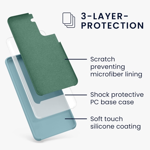 Case Compatible with Samsung Galaxy S21 Case - TPU Silicone Phone Cover with Soft Finish - Antique Stone