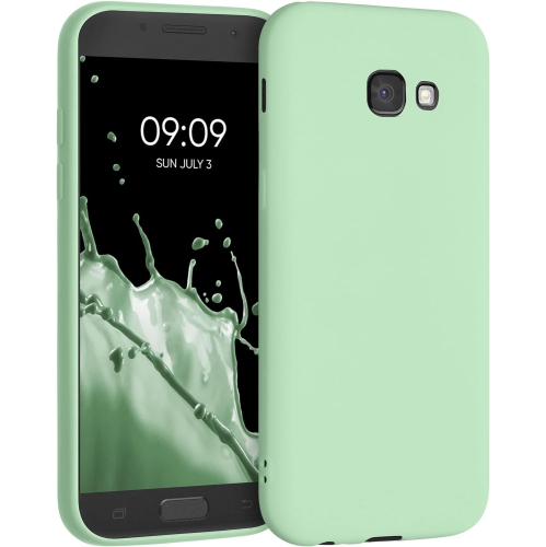 Étui compatible avec l'étui pour Galaxy A5 de Samsung - Étui mince souple en silicone TPUR - Menthe mat