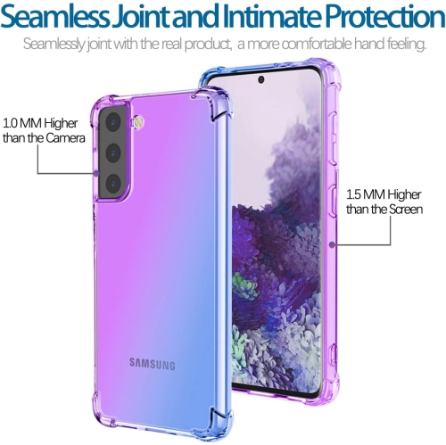 Case for Galaxy S21 Plus 5G Case, Samsung S21+ SM-G996U Case, Clear Case Gradient Slim Anti Scratch TPU