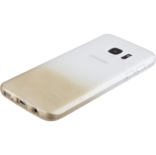 Transition Color Flexible TPU Case for Samsung Galaxy S7 SM-G930. with Gradient Silk Thread Texture.