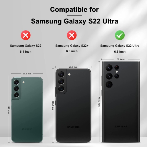 Flip Wallet Case for Samsung S22 Ultra 5G,Leather Magnetic Folio Cover with Card Holder,Kickstand - TPU