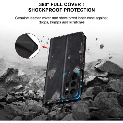 Flip Wallet Case for Samsung S22 Ultra 5G,Leather Magnetic Folio Cover with Card Holder,Kickstand - TPU