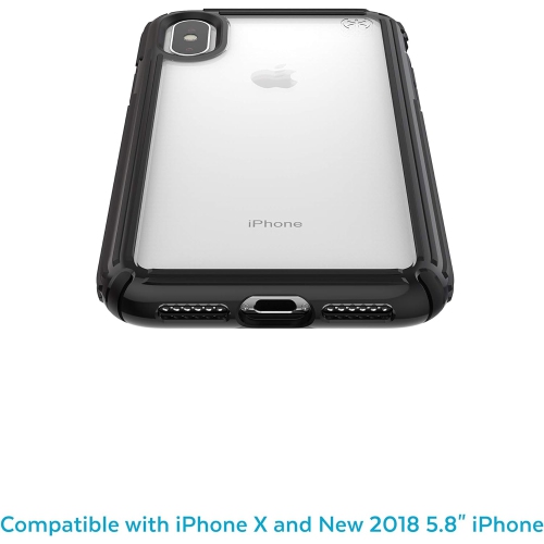 Products Presidio V-Grip iPhone Xs/iPhone X Case, Clear/Black