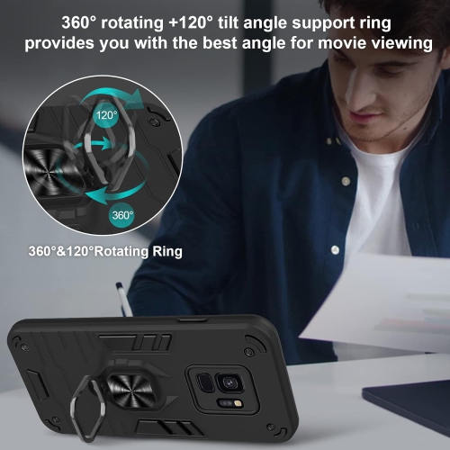 Case for Samsung Galaxy S9, Shockproof Phone Case with Stand, Heavy Duty Personalised Case Cover Support