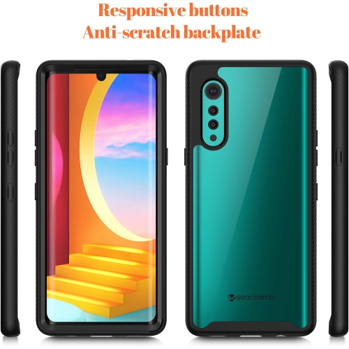 LG Velvet Case 5G, [Scratch Resistant] Shockproof Bumper Clear Rugged Protective Cover for LG Velvet Without